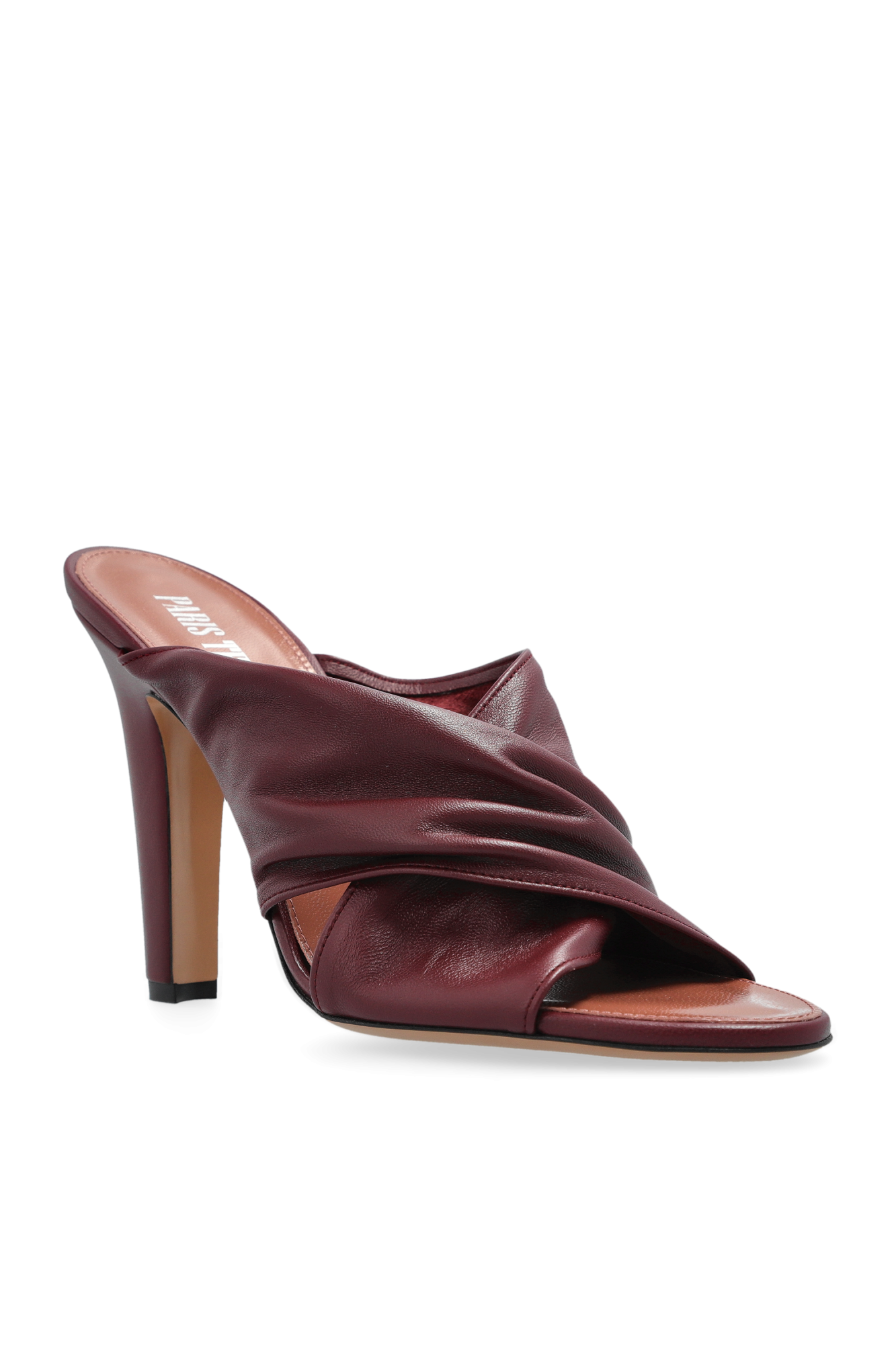 サンダル・ミュール PARIS TEXAS SS25 MARIA FLAT (PX1610 XNPPS RED) Paris Texas Heeled slippers Maria | Women's Shoes | Vitkac